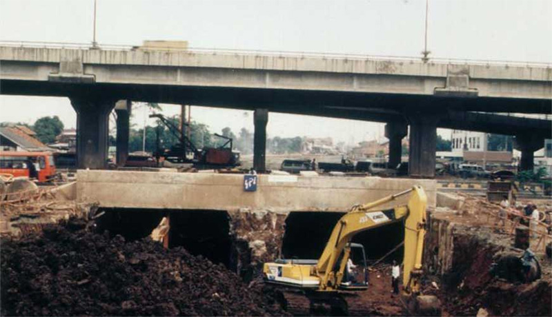 Pengerjaan Underpass D.I. Panjaitan