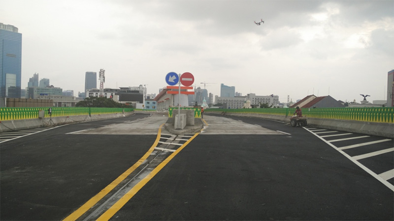 Pengerjaan Jalan Layang Khusus Busway Kapten Tendean - Blok M - Ciledug, Paket Santa