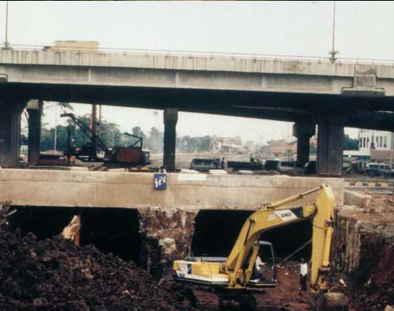 Pengerjaan Underpass D.I. Panjaitan