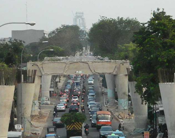 Pengerjaan Jalan Layang Non Tol Blok M - Antasari